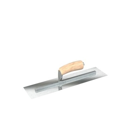 Steel City Trowels By Bon Bon 66-300 Finish Trowel, Square, Razor Stainless, 10.5 X 4, Wood 66-300